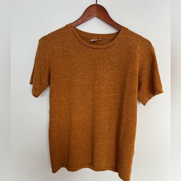 Twik Mustard Yellow Crew Neck T-Shirt relaxed fit size XS - Picture 2 of 5